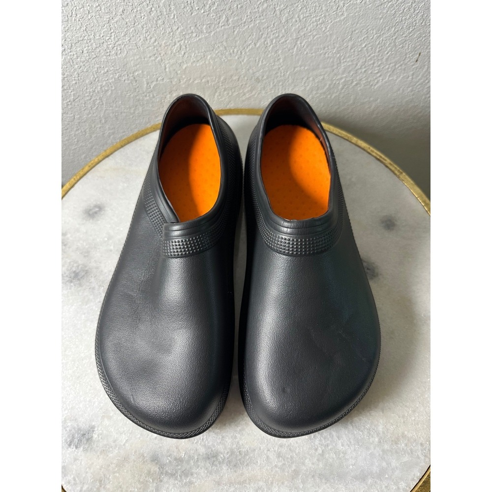 Unbranded Black Slip Resistant Work Clogs‎ Women Slip On Food Service Shoes